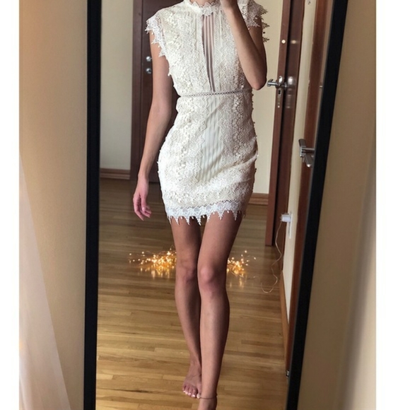 Free People Honey Mini Dress in Ecru